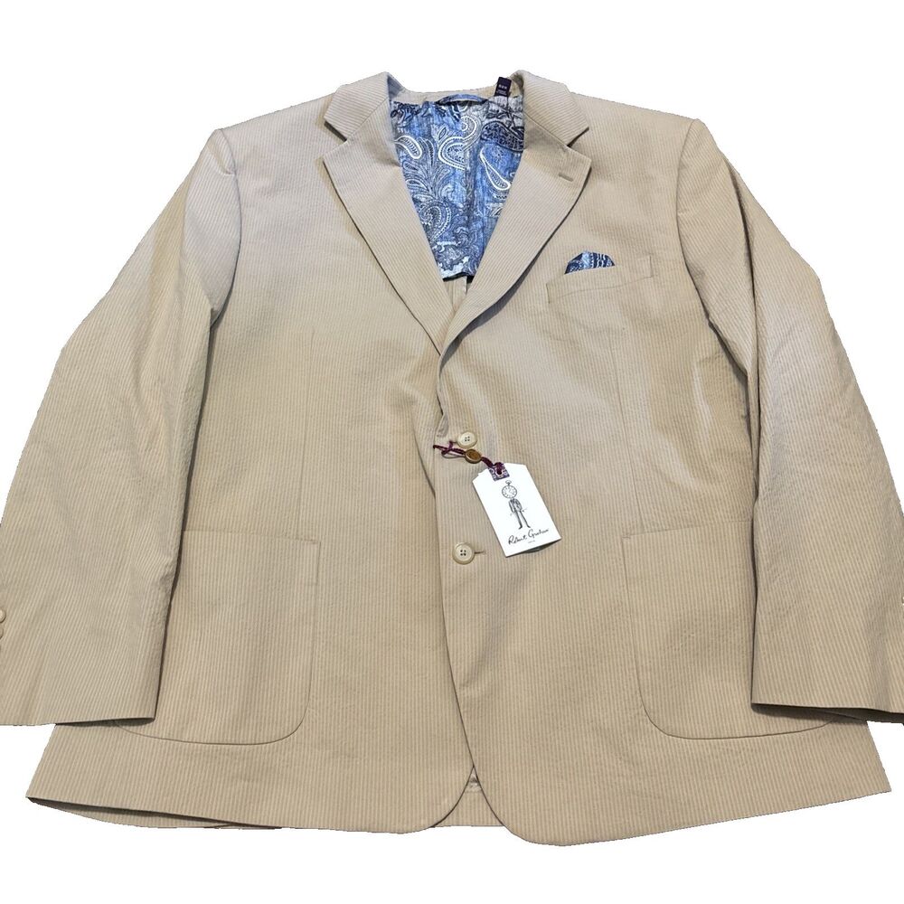 NWT New Robert Graham Ricky 52R Sport Coat Mens Blazer Jacket (Pre-Prod Sample)